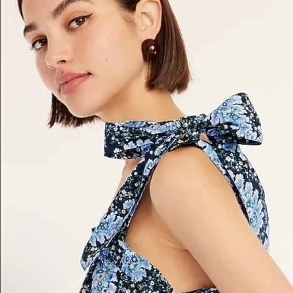 J. Crew Collection Tie-Shoulder Tank in Ratti Pacific Paisley - Picture 2 of 9